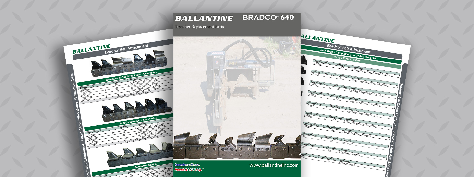 Bradco 640 Trencher Parts Catalog 2019 Trencher-image