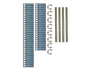 Lawn Comber Blades, Shafts, and Clips Set - 4"