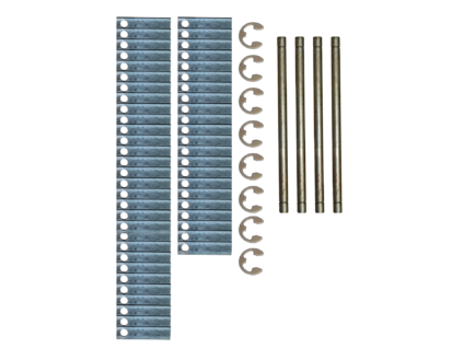 Lawn Comber Blades Shafts and Clips Set – 3 1/2″
